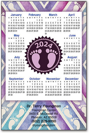 Chevron Charm Calendar Magnet