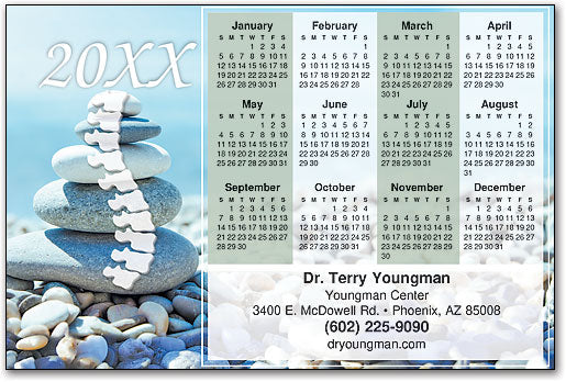 Chiropractic Calm customisable Calendar Magnet