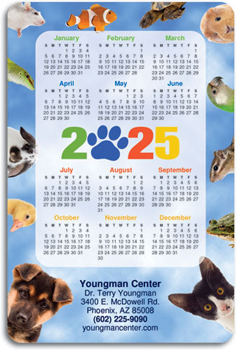 Take A Peek Calendar Magnet