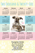 Pastel Pets Calendar Magnet