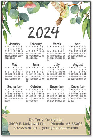 Botanical Beauty Calendar Magnet