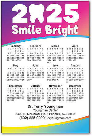 Bright Year Ahead Calendar Magnet