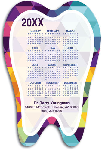 Prismatic Molar Calendar Magnet