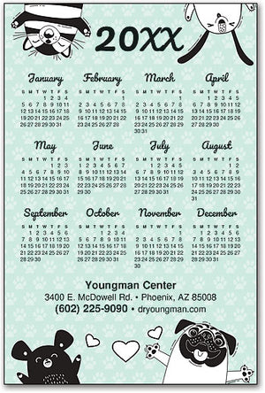 Yippee Pets Calendar Magnet