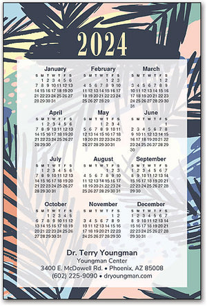 Palm Paradise Calendar Magnet