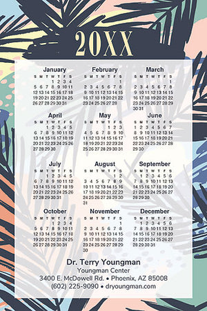 Palm Paradise Calendar Magnet