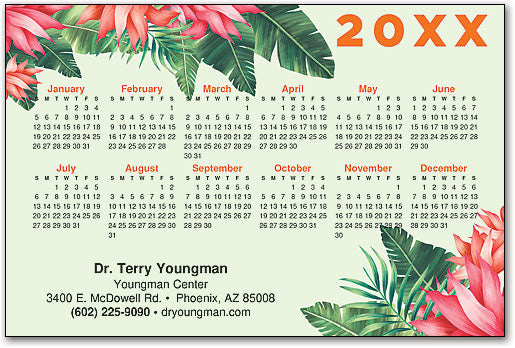 Tropic Vibes Calendar Magnet