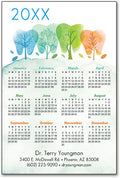 Teeth Trees Calendar Magnet