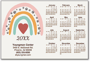 Loving Rainbow Calendar Magnet