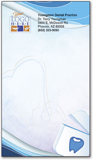 Blue Swirl Floss Memo Magnet