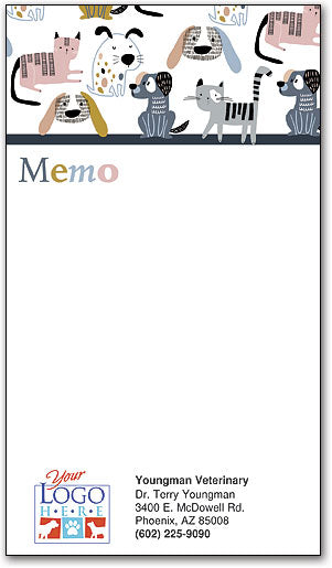 Playful Pals Memo Magnet