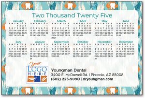 Teeth and Textiles Calendar Magnet