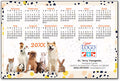 Friendly Bunch Calendar Magnet