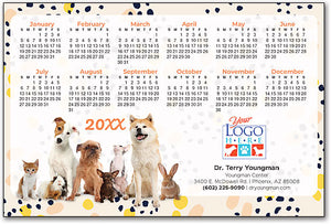 Friendly Bunch Calendar Magnet