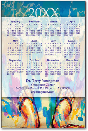 Awashed in Colour Calendar Magnet