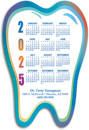 Colourful Tooth Calendar Magnet