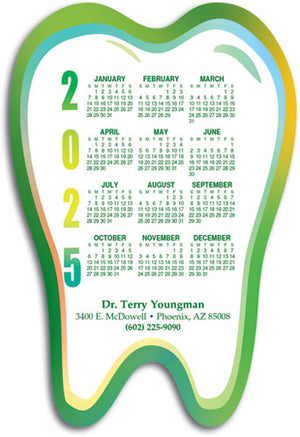 Colourful Tooth Calendar Magnet