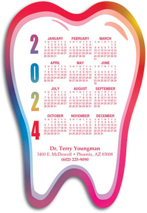 Colourful Tooth Calendar Magnet