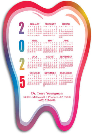 Colourful Tooth Calendar Magnet