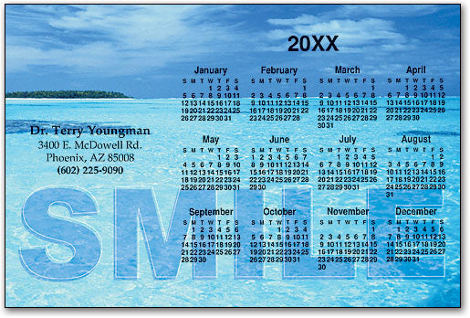 Ocean Smile Calendar Magnet