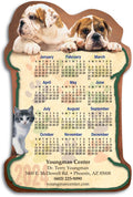 Bone Paws Die-cut Calendar Magnet