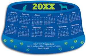 Pet Bowl Calendar Magnet