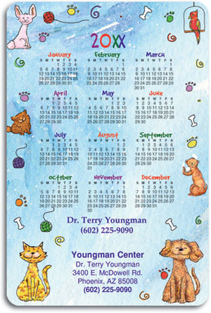 Happy Pet Border ReStix™ Sticker Calendar