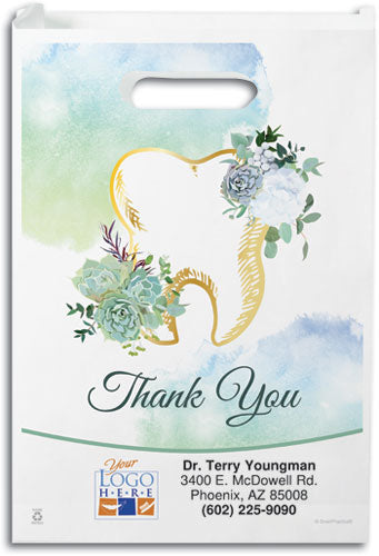 Gilded Watercolours Semi-custom Paper Supply Bag