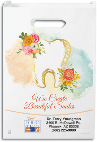 Gilded Watercolours Semi-custom Paper Supply Bag
