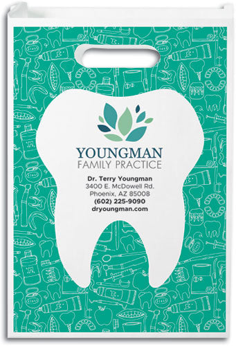 Essential Dental Care Hygiene Goodie Paper Supply Bag