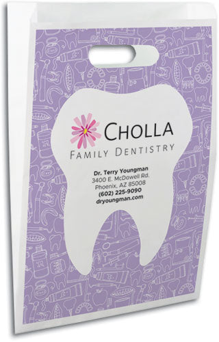 Essential Dental Care Hygiene Goodie Paper Supply Bag