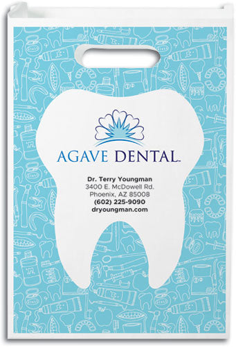 Essential Dental Care Hygiene Goodie Paper Supply Bag