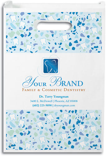 Modern Terrazo Semi-custom Paper Supply Bag
