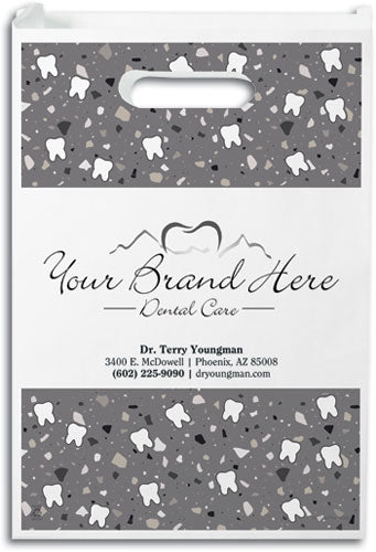 Modern Terrazo Semi-custom Paper Supply Bag