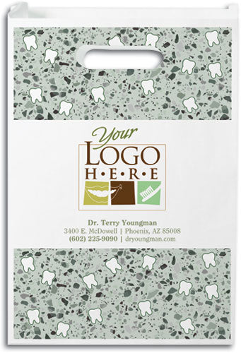 Modern Terrazo Semi-custom Paper Supply Bag