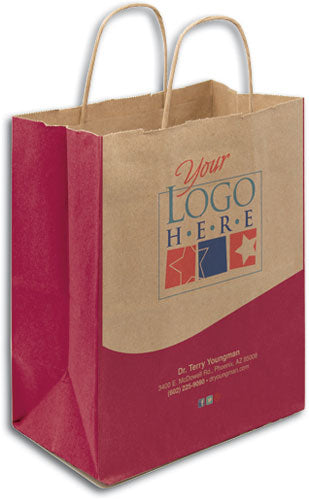 Brand Wave Natural Handled Paper Bags