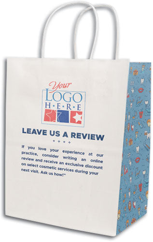 Tools Of The Trade White Handled Paper Bag