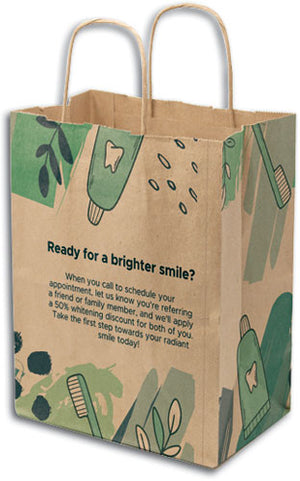 Splashy Smiles Natural Handled Paper Bags