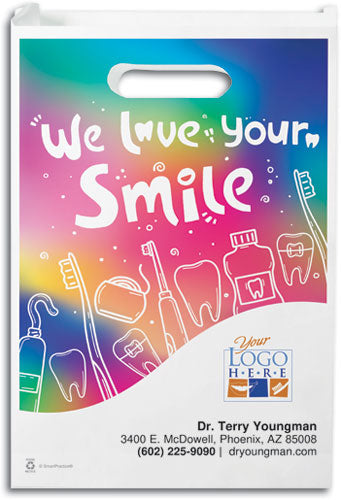 Light Up Your Smile Paper Supply Bag