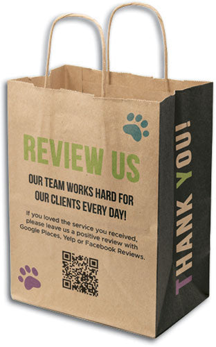 Custom Full colour Full Coverage Natural Handled Paper Bag