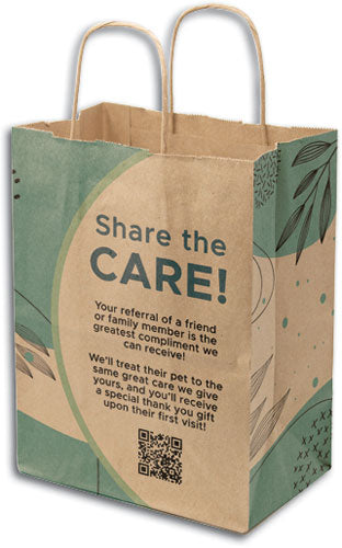 Custom Full colour Full Coverage Natural Handled Paper Bag