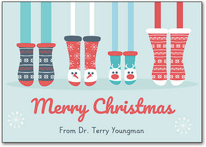 Holiday Socks Postcard