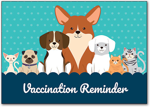 Smiling Pets Customisable Vaccination Postcard