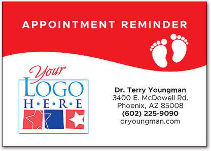 Foot Wave Recall Postcard