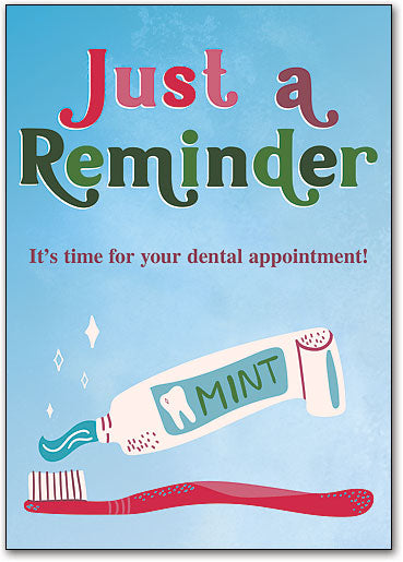 Feeling Fresh Dental Recall Postcard