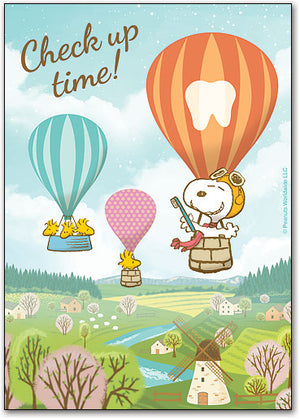 Up And Away Snoopy Postcard