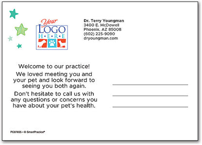 Pets A Plenty Welcome Postcard