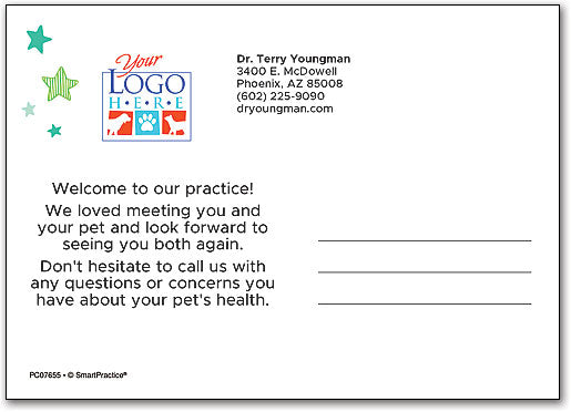 Pets A Plenty Welcome Postcard