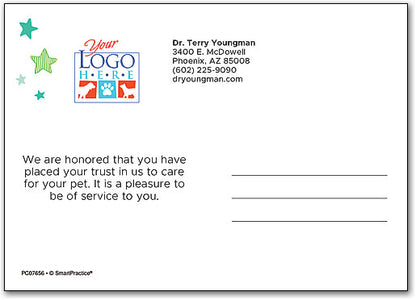 Pets A Plenty Thank You Postcard