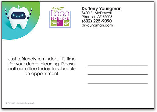 Tech Savvy Tooth Recall Postcard